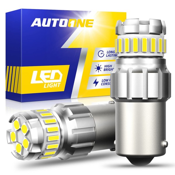 AUTOONE 1156 LED Bulb, LED Reverse Lights 300% Brighter BA15S