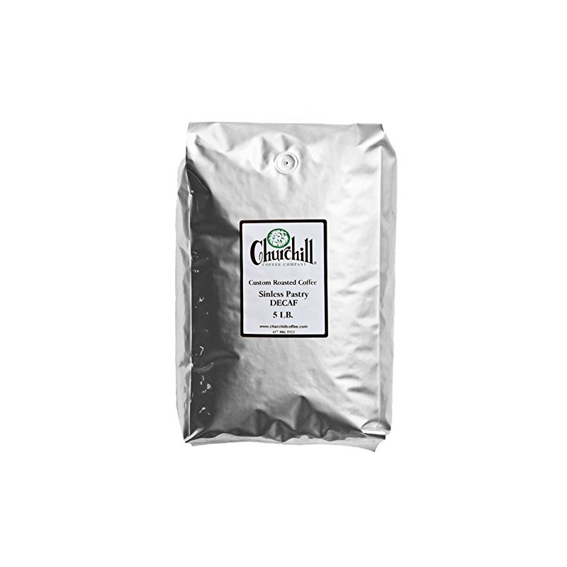 Churchill Coffee Sinless Pastry 5 lb - Whole Bean (Decaf)
