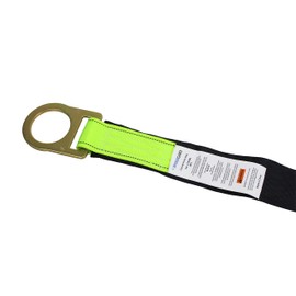 Spidergard SPA203 Fall Protection 8-Foot Loop and D-Ring End Concrete Anchor Strap with Protective Sheathing, OSHA/ANSI Compliant