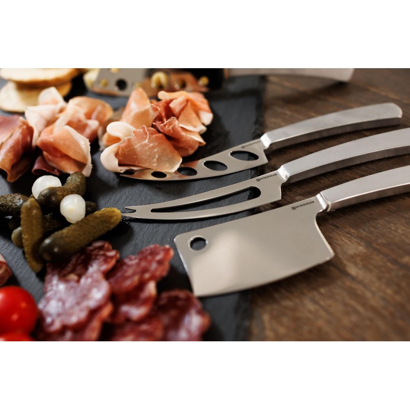 Swissmar Barcelona Soft Cheese Knife – 8.3" Stainless Steel Blade