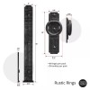 Cre8tive Hardware Magnetic Garage Door Hardware Set - Rustic Rings