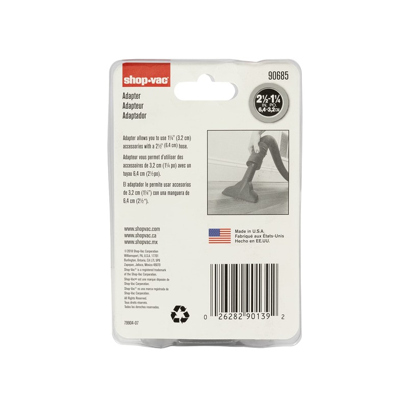 Shop-Vac 9068533 2.5 Inch to 1.25 Inch Conversion Unit, Durable