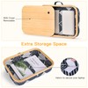 Mayjoy Bamboo Lap Desk with Storage, Cover Removable Lap Desk
