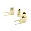 Mugetech 4 pcs Banana to Spade Adapter Plug,Speaker Spade Terminals