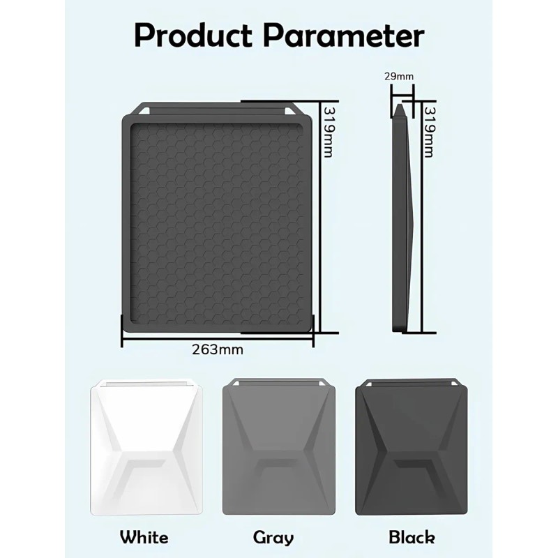 Funda Protectora De Silicon Antirrayas Para Starlink Mini Negro