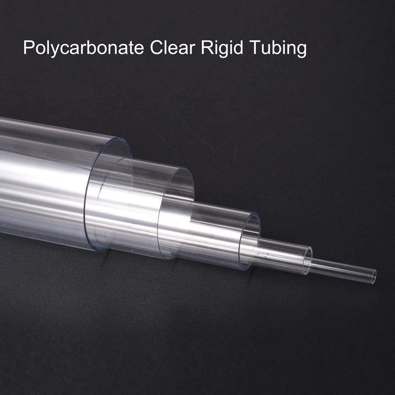 sourcing map Clear Rigid Pipe 5 mm (3/16 Inch) ID