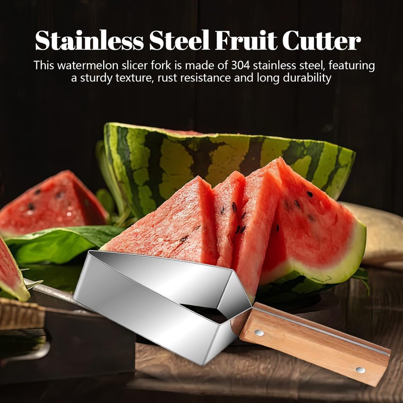 Zueyen Set di 2 Taglia Anguria Manuale con Manico Ergonomico,