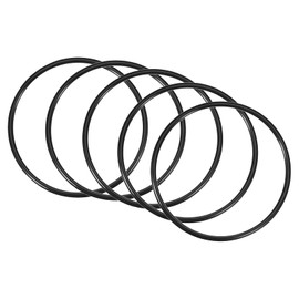 QUARKZMAN Nitrile Rubber O Sealing Ring Seal 95 mm x 87 mm x 4 mm for Tap Plumber Repair Seal Connection, Black Pack of 5