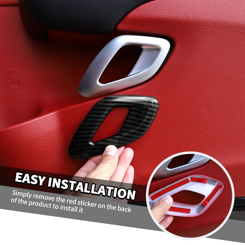 Jimen Fit for Dodge Challenger 2015-2023, 4PCS Inner Door Handle