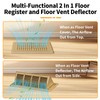 2 Pack 4x10 Vent Deflectors & Floor Vent Covers, Adjustable