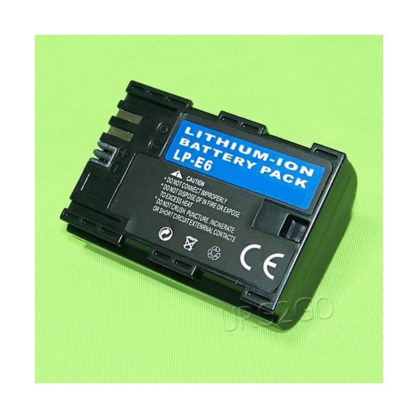 High Capacity 2000mAh Rechargeable Extended Slim LP-E6 Battery Compatible with