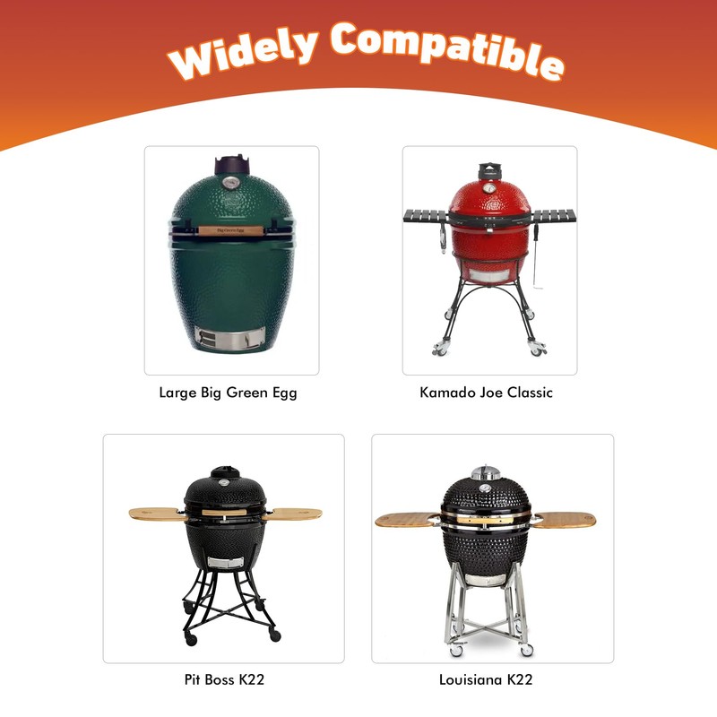 Skyflame Round Griddle with Grease Drain and Handle, 18.5" Flat