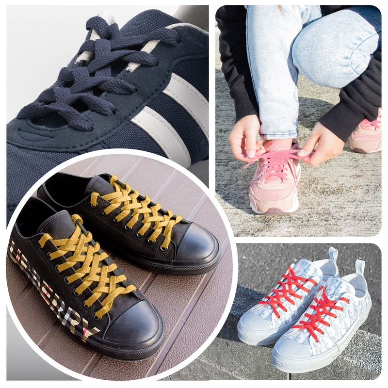 High Five Shoelaces, Flat Laces, 39.4 inches (100 cm), 47.2