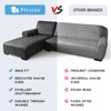 Pfrstuv Sectional Couch Covers, Leather Look Sofa Cover L Shape