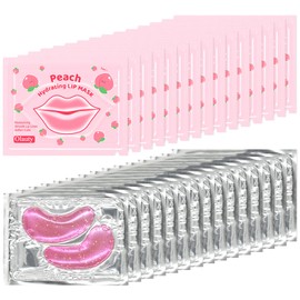 30 Pares De Mascarillas Para Labios Y Ojos, Parches Para Ojeras Hinchadas, Mascarillas Labiales Hidratantes Rosas De Uso Diario Tipo Spa, Recuerdos Y 