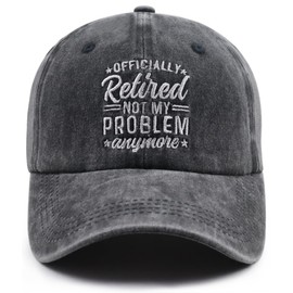 TypasTdqk Retirement Gift for Woman Man, Funny Retired Baseball Cap, Retirement Decorations Hat, Christmas Birthday Gifts for Mom Dad Grandma Grandpa Papa Mama Black