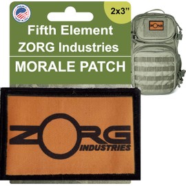 RedheadedTshirts Fifth Element Zorg Industries Morale Patch. 2x3 Hook and Loop Patch. Made in The USA