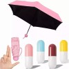 Didier Market Mini Paraguas Portátil Plegable Sombrilla Cápsula Anti Uv