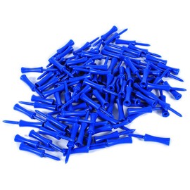 Golf Tees, 100pcs 68mm Plastic Golf Tees Portable Step Down Golf Tees Solid Golf Accessory Tool Blue, Lightweight/Stable/Not Easy to Break