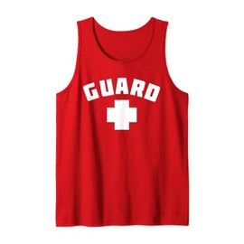 Guard Lifeguarding Uniform Costume Tank Top