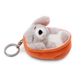 NICI Keyring Sleeping Pets Dog Poodle Grey
