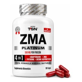 ZMA Platinum | Zinc, Magnesio, B6 y Piperina | Fórmula Para Absorción Eficiente | Rendimiento Y Descanso | 90 Cápsulas | Testrol