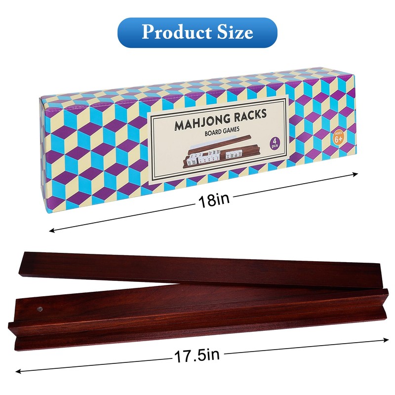 Offelec Upgraded Magnetic Mahjong Racks, 4 pcs American Mahjong Racks