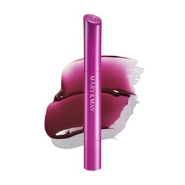 Mary&May Blooming Glow Lip 08 Mauve Pansy 1.7g - Vegan Mauve Lip Tint with Peptides & Ceramide - Elegant Glossy Lipstick - Hydrating Muted Pink Balm - High Shine K-Beauty Lip Treatment