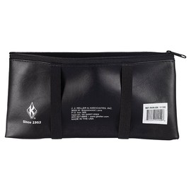 Black Vinyl Visor Document Holder Pouch, 12" x 6" - Help Keep Your Truck Neat and Organized by Attaching Holder to the Visor - Features Zipper Closure and 2 Sturdy Elastic Straps