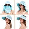 LA CARRIE Women Sun Hats Detachable Wide Brim UV UPF