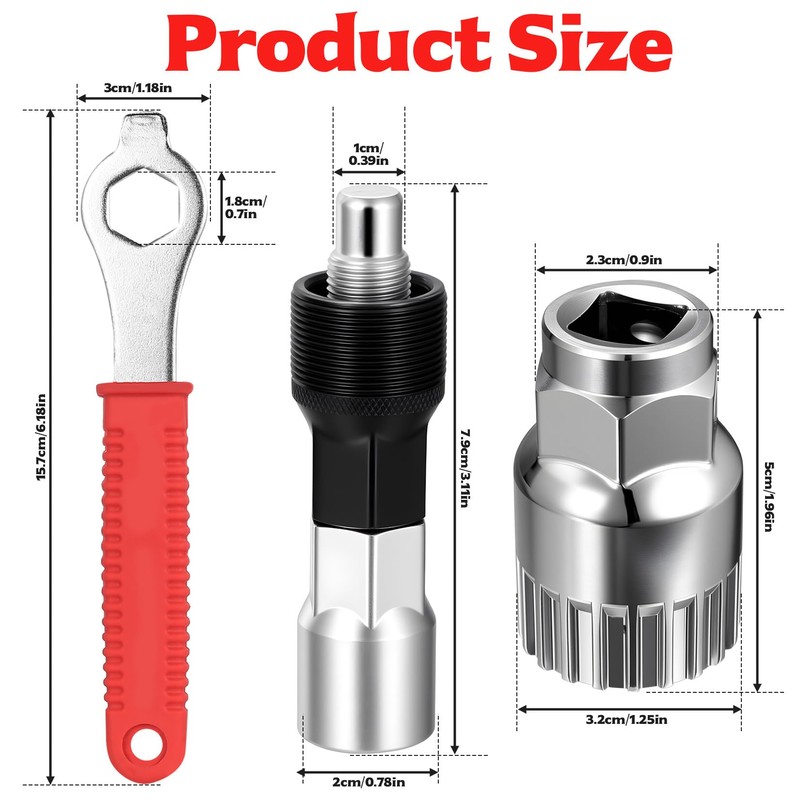 WangLaoWu Bicycle Crank Puller & Bearing Tool, Bicycle Crank Tool