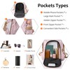 SODOLLEE Women Anti-Theft Backpack Casual Ladies Daypack Multiple Pockets Rucksack