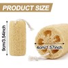 Natural Loofah Sponge, Natural Loofah Loofa for Skin Exfoliation 3Pcs