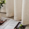 Ftinala Sheer Curtains 96 Inches Long 2 Panel Faux Linen