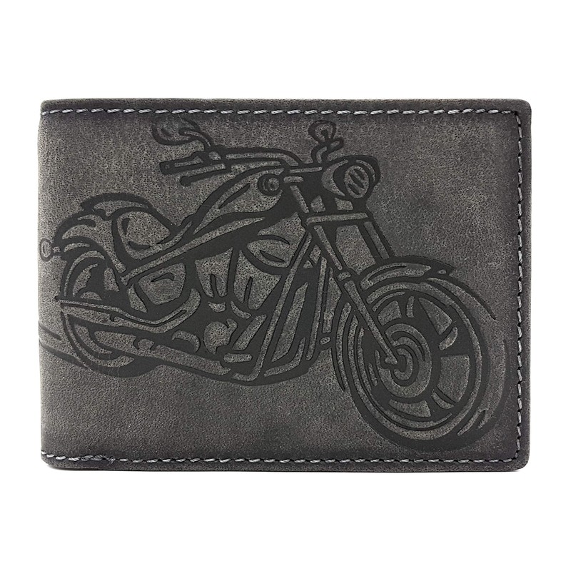 Jockey Club Genuine Leather Biker Wallet Horizontal Hunter Leather Motorcycle