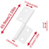 Zangc Removable Door Hinge White Hinge for Outdoor Use for