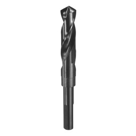 HARFINGTON 18mm Drill Bit 1/2" Reduced Shank 3-Flat 4341 High Speed Steel 118 Degree Split Point for Plastic Wood Copper Aluminum Iron Medium Soft Metal