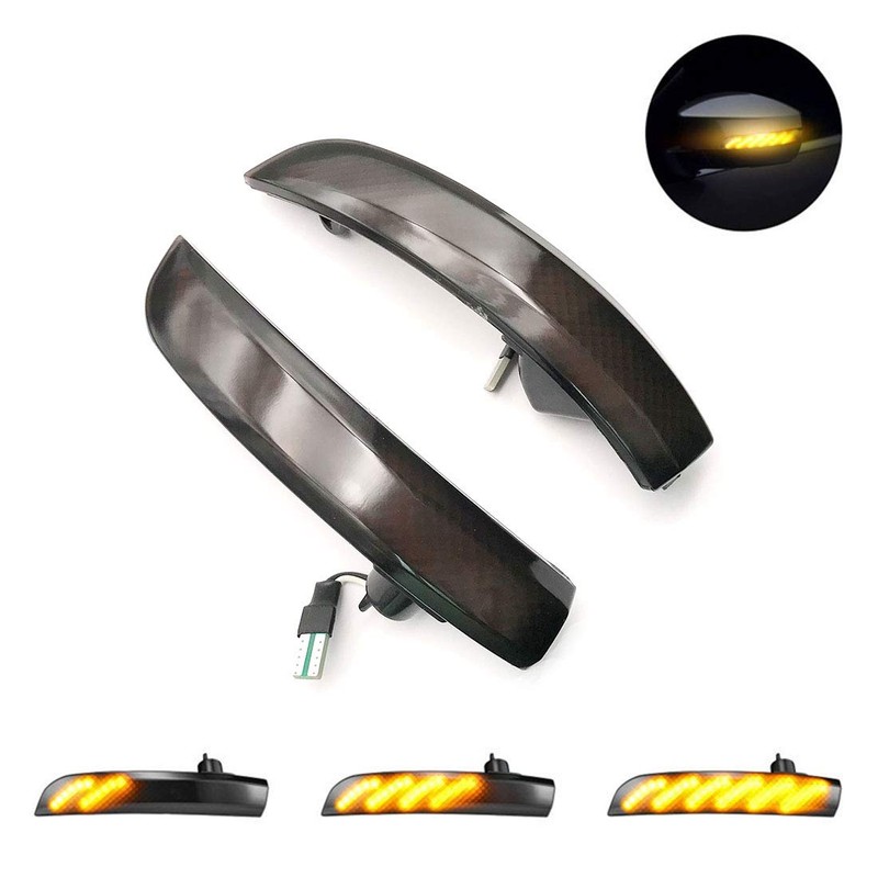 ruihe Smoked Lens Dynamic Sequential Blink LED Side Mirror Turn
