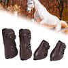 4pcs Horse Tendon Boots Adjustable Thicken Front Hind Horse Leg