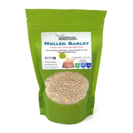 Hulled Barley, Yankee Traders Brand - 1 Pound, Resealable Bag