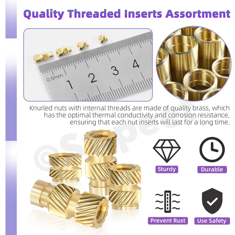 Swpeet 230Pcs Assorted M2 12.9 Alloy Steel Hex Socket Screws