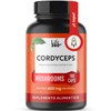 LIFE 360 Cordyceps  Extracto Puro de Hongo Cordyceps 1200mg, 180 Cpsulas  Suplemento Alimenticio a Base de Cordycep militaris en polvo                