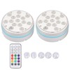 2PCS Submersible Pool Light with Remote Control Magnetic Suction Cup