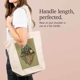 Lantern Press Breckenridge, Colorado, Mountain Camping, Diamond, (100% Cotton Canvas Reusable Tote Bag)