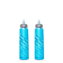 HydraPak UltraFlask Speed - Paquete de 2 Botellas de Agua Plegables para Chalecos de hidratación y Paquetes de Correr con Tapa fácil de Abrir (500 ml / 17 onzas)