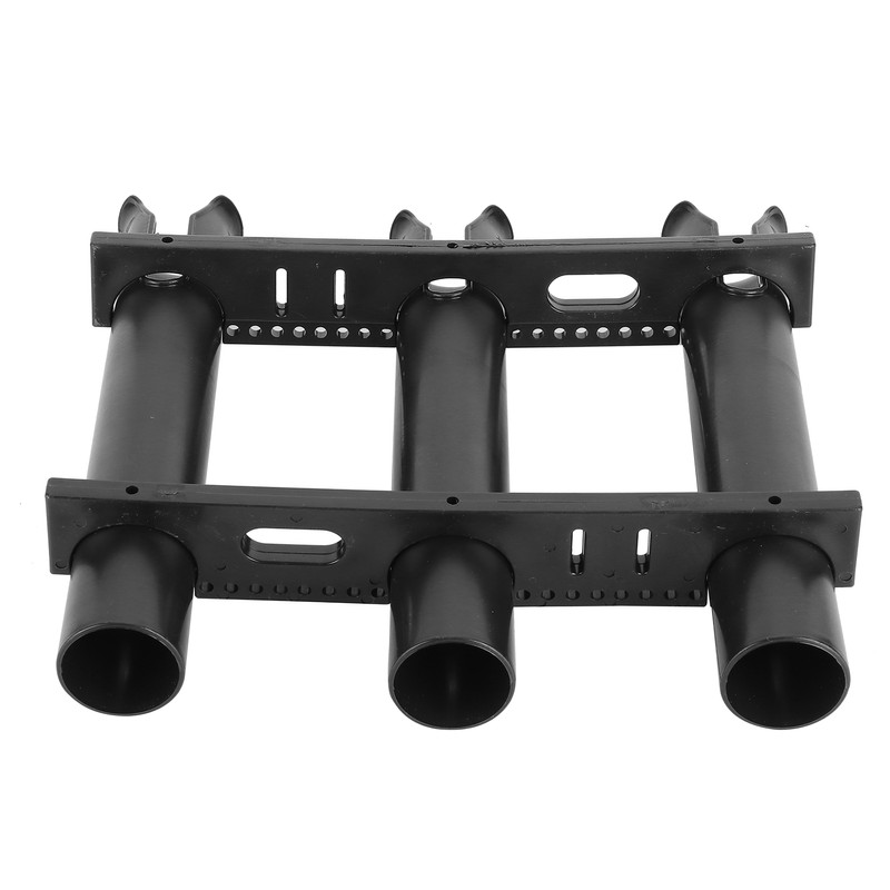 Outdoor Fishing Vertical 3‑Link Fishing Rod Rack Storage Holder Pole