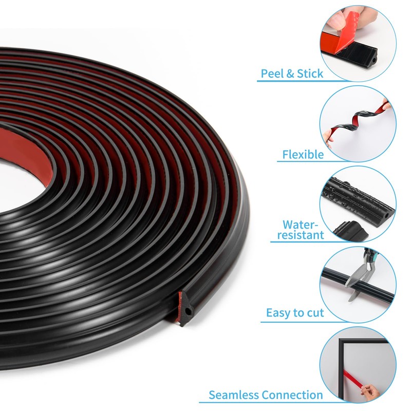 Art3d 30Ft Flexible Peel and Stick Crown Molding Trim, Self-Adhesive