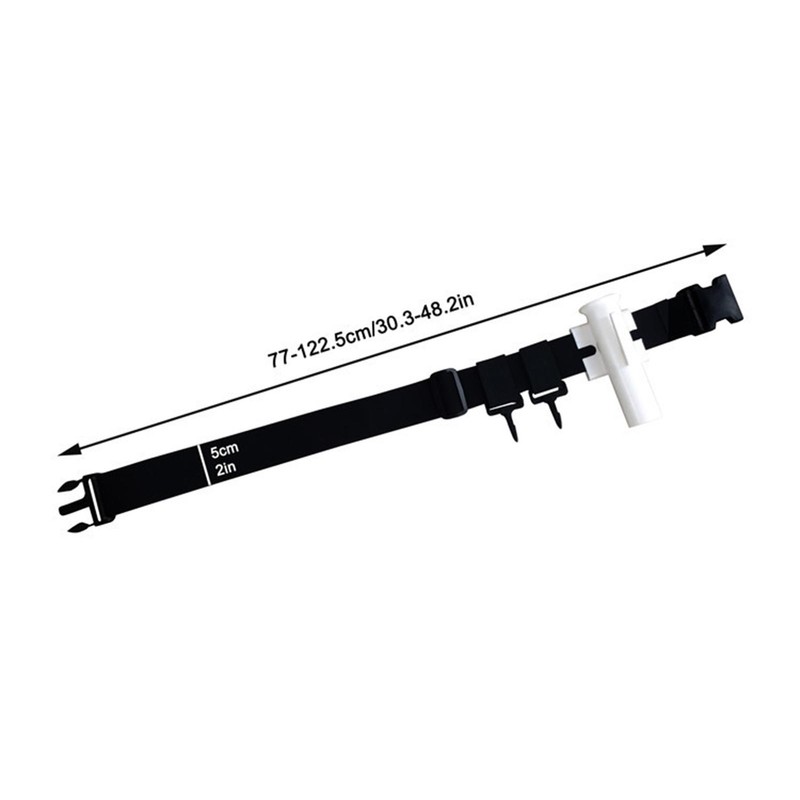 Fishing Rod Belt with Movable Ring Adjustable Fishing Fighting Belt