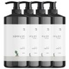 Salim White Paper Opuntia & Bamboo Body Wash Eucalyptus Fragrance, 1L, 4 Pieces / 살림백서 오푼티아 앤 밤부 바디워시 유칼립투스향, 1L, 4개