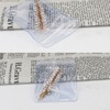 DOERDO 100Pcs Self Seal Plastic Pack Zipper Lock Bags Clear